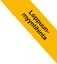 Loppuunmyyntihinta, niin kauan kuin riittää. Prosenttialennukset ja/tai muut erikoisedut eivät koske loppuunmyyntihintoja.