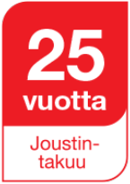 25 vuotta joustintakuu